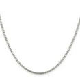 thumbnail image 3 of Auriga 925 Sterling Silver 2 mm Diamond-cut Round Box Chain Necklace for Women 30", 3 of 5
