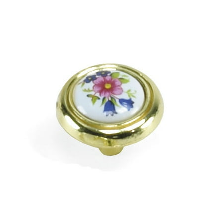 Knob Backplate Polished Brass - Laurey 1 1/4
