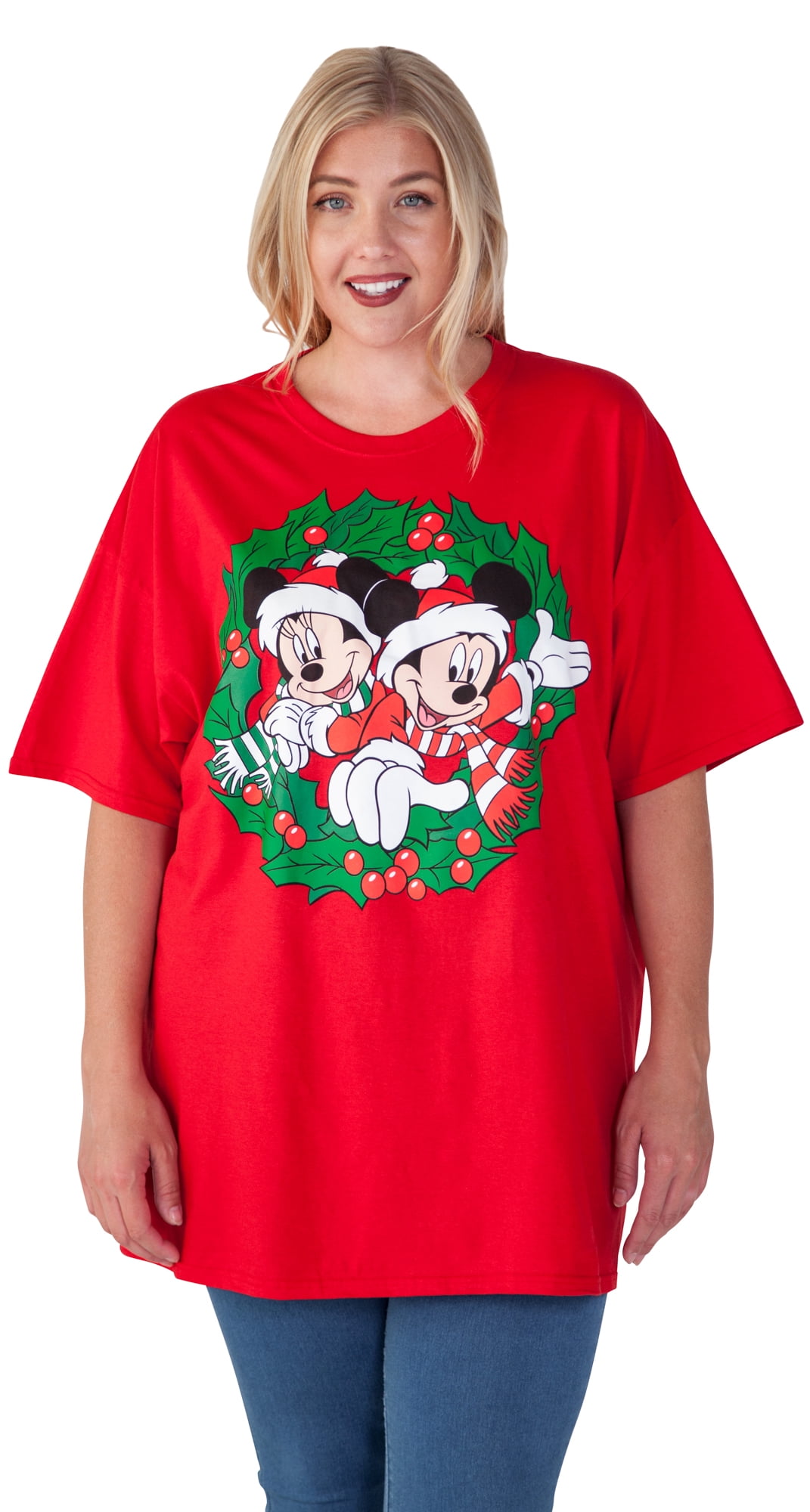 plus size disney christmas shirts