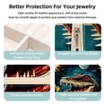 thumbnail image 3 of Crocodile Travel Portable Decorative Box - Square Jewelry Storage and Organizer Box for Rings, Earrings, Necklaces, and Bracelets - Suitable for Girls and Women - Necklace Organizer Box, 3 of 6