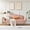 Blush Pink, variant on Upholstered Loveseat Sofa, 67" Wide Modern Scalloped Back Couch with Linen-Look Fabric, Small Space Accent Sofa with Gold Metal Legs, Bedroom Living Room Apartment Sofa, Blush Pink