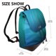 thumbnail image 2 of Fotbe Blue to turquoise Mochila Bolso con Estampado para Mujer, Mochila Antirrobo de Nylon Impermeable, Bolsa Ligera de Hombro, 2 of 4