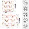 thumbnail image 4 of Cartoon Pig Pattern Drying Dish Mat Quick Drying Absorbent Soft Durable for Kitchen 18" x 24", 4 of 10