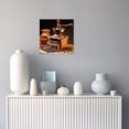 thumbnail image 3 of ZHONGYUTONG Coffee Canvas Wall Art Coffee Cup Bean Picture Kitchen Painting Dining Room Decor Artwork Framed (12.00" x 12.00"), 3 of 5