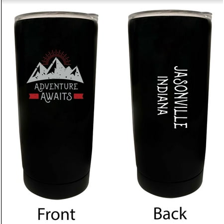 

Jasonville Indiana Souvenir 16 oz Stainless Steel Insulated Tumbler Adventure Awaits Design