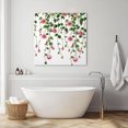 thumbnail image 3 of Pink Spring Floral Wall Art Painting on Canvas, Green Summer Botanical Canvas Art Home Prints Wall Art Framed Modern Artwork for Living Room Bedroom Wall Decor 16x16in, 3 of 9