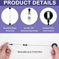 thumbnail image 3 of 30 Pcs DIY Blank Badge Reel Kit with Belt Clip A, 3 of 5