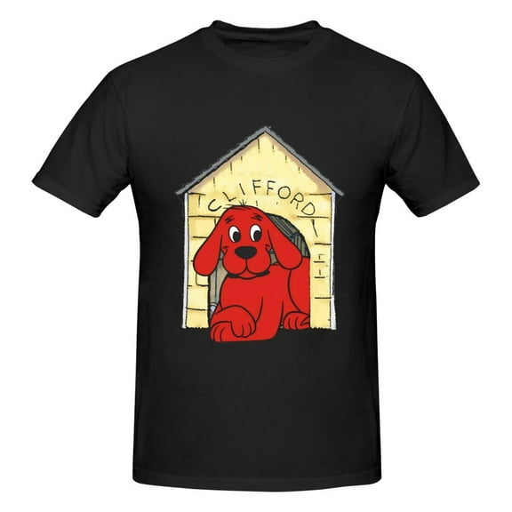 The Big Red Dog Clifford Men's T-Shirt Short Sleeve Crew Neck Tees