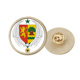 thumbnail image 1 of Senegal Africa National Emblem Broche de oro metálico circular, 1 of 3
