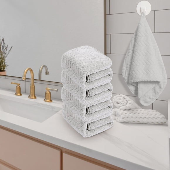 4pc Velvet Bath Towel Towel For Adult Daily Use At Home Absorbent Dry Hair Towel That Does Not Hair Beach Towel Strip Patterned Bath Towel