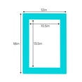thumbnail image 3 of Teal Acid Free 12x18 Picture Frame Mats with White Core Bevel Cut for 11x14 Pictures - Fits 12x18, 3 of 4