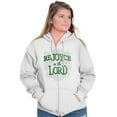 thumbnail image 5 of Rejoice In The Lord Christian Zip Hoodie Sweatshirt Women Brisco Brands M, 5 of 6