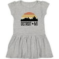 thumbnail image 3 of Inktastic Detroit Michigan Skyline Retro Girls Toddler Dress, 3 of 5