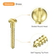 thumbnail image 4 of Uxcell Wood Screws M3.5 x 25mm Slotted Round Head Brass Self-Tapping Screw WoodWorking Screw 40 Pack, 4 of 6