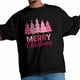 thumbnail image 3 of Camisetas gráficas informales de manga corta con árbol de Navidad rosa para hombre, 3 of 8
