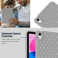 thumbnail image 7 of Allytech Case for iPad Air 11 Inch 2024, Slim Luxury Diamond Pattern [Camera Protection] Shockproof Soft TPU Back Case Compatible with Apple iPad Air 11 (2024) - Grey, 7 of 7