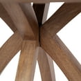 thumbnail image 5 of Kate and Laurel Soleyn Coffee Table, 27 x 27 x 19, Natural Brown, Casual Wooden Table with Curved Legs, 5 of 9