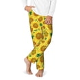 thumbnail image 2 of Hirioo Floral Sunflowers for Teenagers' Pajama Pants Womens Lounge Pants with Pockets Pj Bottoms Pants for Men-Large, 2 of 6