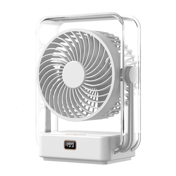 ZELVINN Portable Desk Fan Rechargeable Portable Low Dorm Cooling Fan Low Adjustable 199 Speed for Bedroom Use