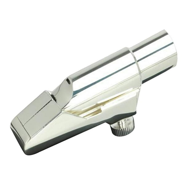 Boquilla Saxofón Alto + Abrazadera y Reemplaza Accesorio Plata Talla 6 Tamaño 6 Yuyangstore boquilla de saxofón alto