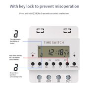 Digital Timer Switch Relay KG316T AC220V 100A Electronic Programmable Timer