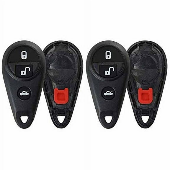 2 PACK KeylessOption Just the Case Keyless Entry Remote Control Car Key Fob Shell Replacement No Electronics NHVWB1U711 for 05-12 Subaru Vehicles