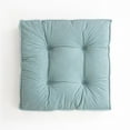 thumbnail image 1 of Nvzi Chenille Chair Pad Seat Cushion Comfort Soft Square Floor Cushion for Bedroom Living Room Solid Color Cushion Pillow for Reading Home Office Sofa Car (Green,18x18), 1 of 5
