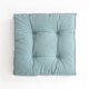 thumbnail image 1 of Nvzi Cojín de chenilla para silla, cómodo y suave, cuadrado, para dormitorio, sala de estar, color sólido, para leer, hogar, oficina, sofá, coche (verde, 18 x 18 pulgadas), 1 of 5