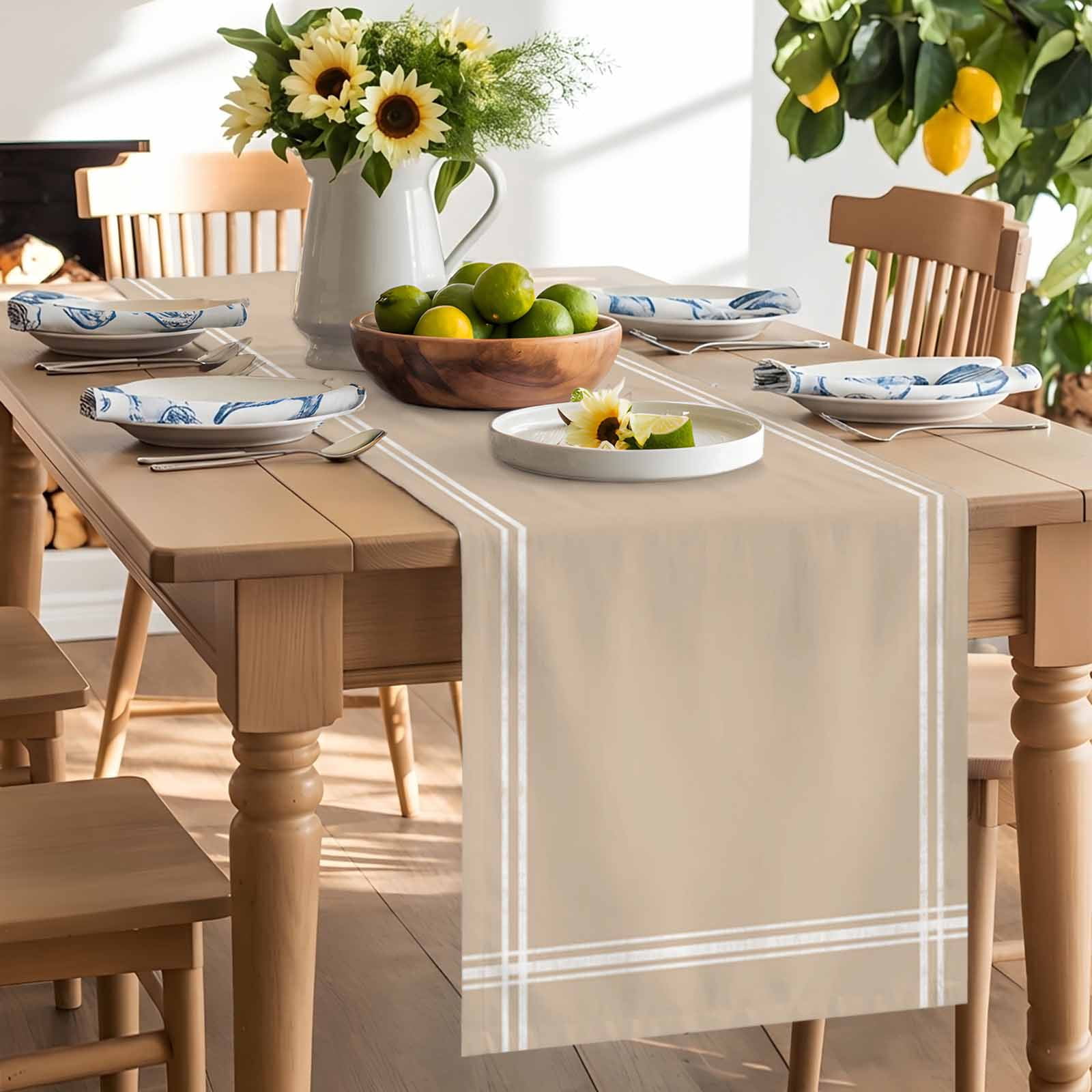 Pure Color Colors Of Light Charcoal Table Runner 90 Inches Long, Simple Background Table Runners Tabletop Scarf Kitchen Dining Tables Decoration for Home Party Indoor Outdoor