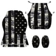 thumbnail image 7 of TSOVTHRID Black American Flag Camouflage Print 4 Pcs Gaming Chair Covers Slipcovers with Armrest Covers Breathable Computer Chair Cover Stretchy Gamer Chair Cover Cat Scratch Proof, 7 of 7