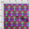 thumbnail image 2 of oneOone Georgette Viscose Magenta Fabric Geometric Dress Material Fabric Print Fabric By The Yard 42 Inch Wide, 2 of 4