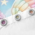 thumbnail image 3 of Unicorn Curtains Rainbow Unicorn 30%-50% Blackout Curtains Galaxy Stars Fantasy Decor Bedroom Curtains Kawaii Unicorn Window Curtains Blue Purple Gradient Curtains,2 Panels 2 Panels,(42Wx63L), 3 of 5