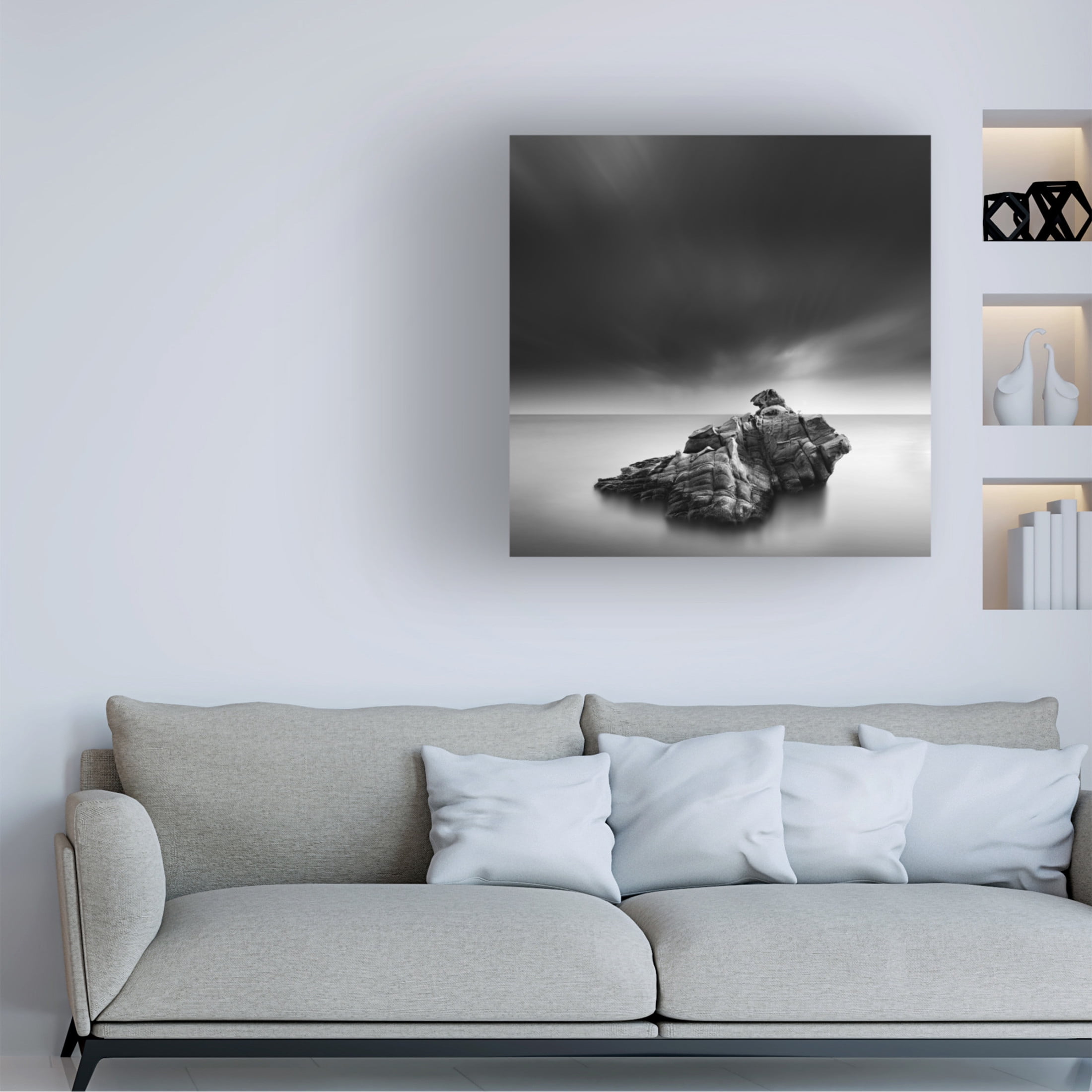 Canvas Wall Art - George Digalakis ' Heart Of Rock' Wall Art for Living Room, Bedroom, or Office Décor by Trademark Fine Art - 14 x 14 Inches