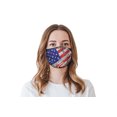thumbnail image 4 of WIRESTER 6.3" x 8.6" Reuseable Washable Polyester Cotton Mask Cover Protection For Adult, Wood Vintage American USA Flag, 4 of 6