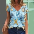 thumbnail image 2 of Casual Summer Tops for Women Over 50 Short Sleeve Shirts for Women Fitted Try Before You Buy, 2 of 5