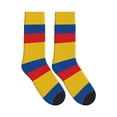 thumbnail image 4 of Mens Crew Socks Womens Colombia Flag Workout Training Athletic Socks, 4 of 7