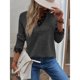 thumbnail image 4 of Jersey De Mujer, Costura De Encaje, Manga Larga, Lavable A Máquina, Prendas De Punto Para Mujer, Transpirable Para El Día A Día Para La Oficina ANGGREK Otros, 4 of 8
