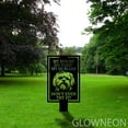 thumbnail image 3 of Glowneon Maltese Dog Metal Yard Stake, Warning Dog Metal Garden Decor, 3 of 5
