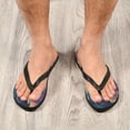 thumbnail image 6 of YAZAOOSummer Flip Flops Creatively Sunflowers under A Cosmic Sky Simple Beach Sandals, 6 of 8