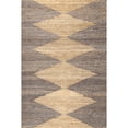 thumbnail image 2 of nuLOOM Brianne Hand Loomed Modern Diamond Jute Area Rug, 5' x 8', Natural, 2 of 2