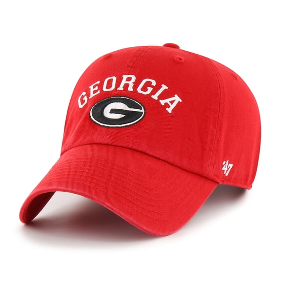 Men's '47  Red Georgia Bulldogs Classic Arch Clean Up Adjustable Hat