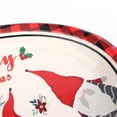 thumbnail image 6 of 25 Count Christmas Oval Paper Plates,12.3"x9.3" Large Disposable Dinner Serving Platters for Holiday Xmas Dinnerware Table Decorations-Santa Pattern, 6 of 6