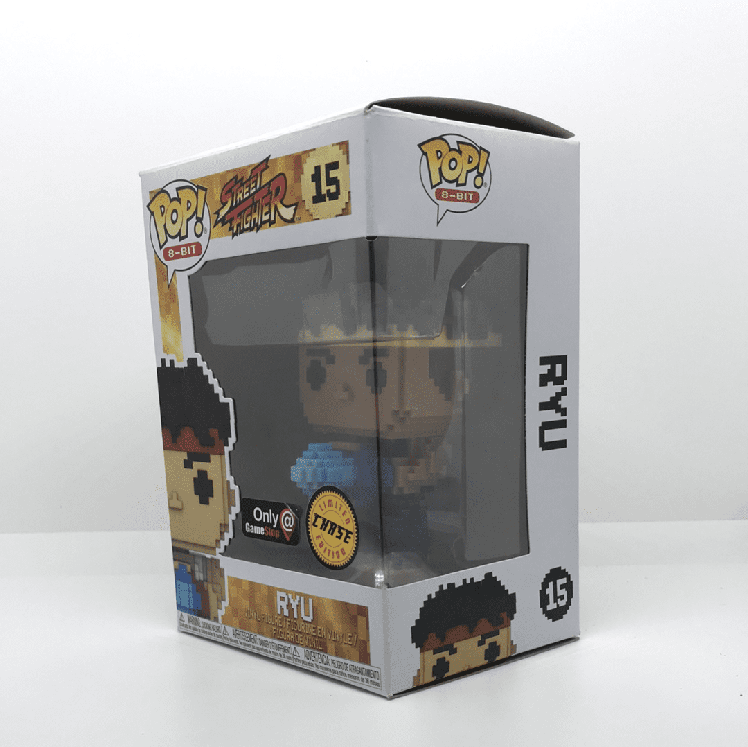  Funko Ryu (GameStop Exclusive Chase) POP! 8-bit x Street  Fighter Vinyl Figure + 1 Video Games Themed Trading Card Bundle [#015] :  Toys & Games