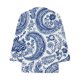 thumbnail image 4 of Eres Más Que una Camisa de Puntuación de Prueba Boho V-Cuello Encaje Corte 3/4 Manga Casual Resort Blusa, Mujer 3/4 Manga Tops Y Blusas, 4 of 9