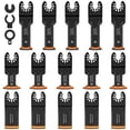 thumbnail image 3 of 15Pcs Oscillating Saw Blades Set Multipurpose Extra-Long Japanese Precision Teeth Saw Blade Curved-Edge Bi-Metal Multitool Blades High-Carbon Steel Oscillating Tool Cutting Blade, 3 of 8