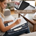 thumbnail image 5 of Haosy Accordion File Organizer Zipper Binder 500 Sheet 6-Tab Expanding File Folder Multi-Pocket 1.2 Inch 3 Ring Cartoon Sitting Panda, 5 of 7