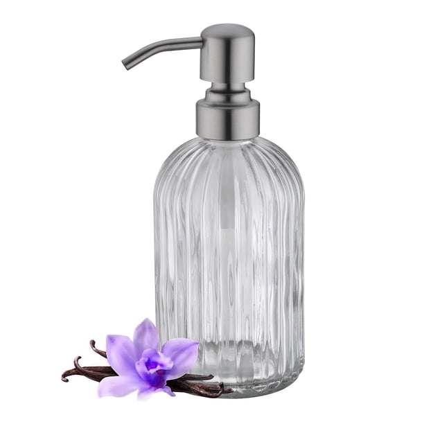 Dispensador de jabón Leetcp Glass 480 ml para cocina y baño