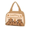 thumbnail image 1 of mmirethe Sac Isotherme Imperméable Imprimé Mignon Sac Dessin Animé Sac Capybara Sac à Lunch avec Sac à Riz pour Étudiants sur Type Capybara+4, 1 of 6