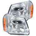 thumbnail image 4 of SEBLAFF Headlight Assembly Replacement for 2005 2006 2007 2008 2009 Chevy Equinox Halogen Type Projector Headlights Pair GM2503254 GM2502254 Left+Right Side, 4 of 5