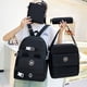thumbnail image 1 of Mochila Escolar Primaria y Secundaria para La Temporada Escolar, Conjunto de Cuatro Piezas con Mochila de Lona de Gran Capacidad, Mochila Estilo Universitario, 1 of 4